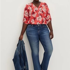 Torrid multi color blouse